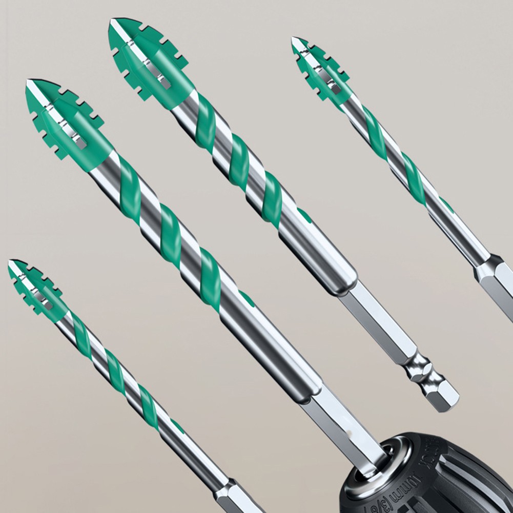 Heavy Duty 6 Piece Drill Bit Set Designed for Efficient Tile and Concrete Work