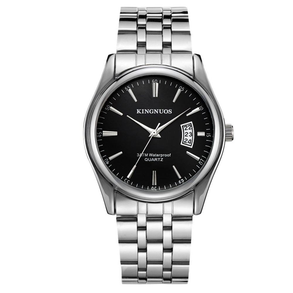 Herren Stahlgürtel Uhr mit wasserdichtem Design und Kalenderfunktionalität - Bild 13 von 16