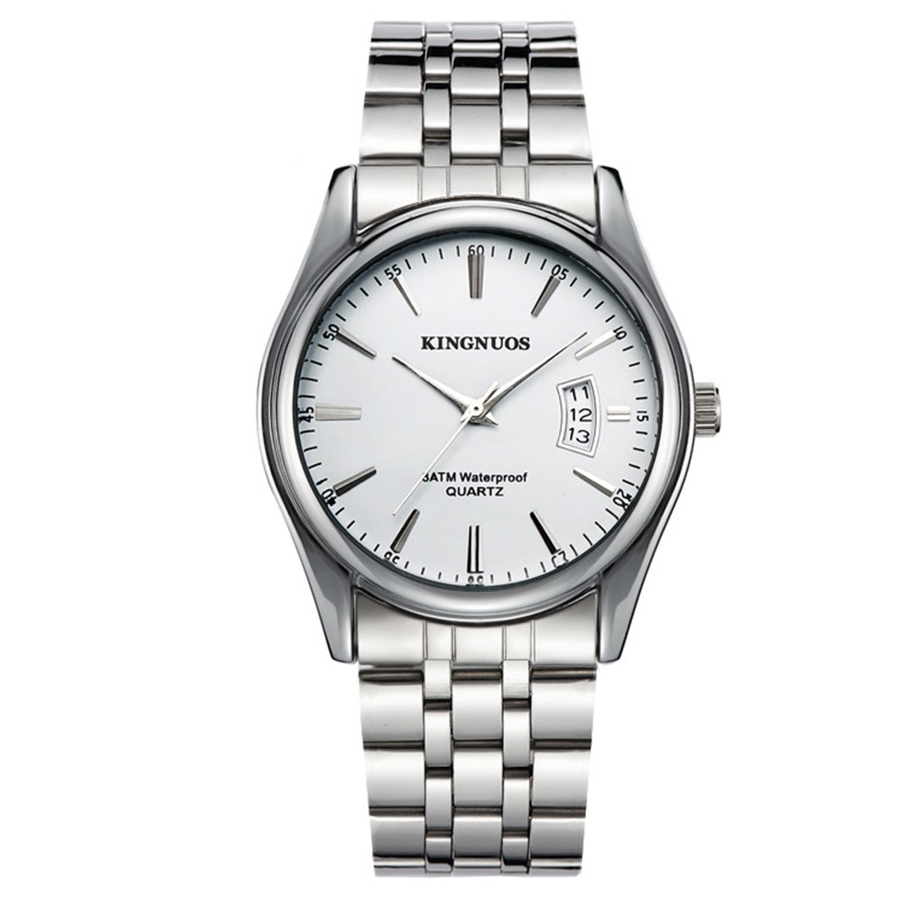 Herren Stahlgürtel Uhr mit wasserdichtem Design und Kalenderfunktionalität - Bild 14 von 16