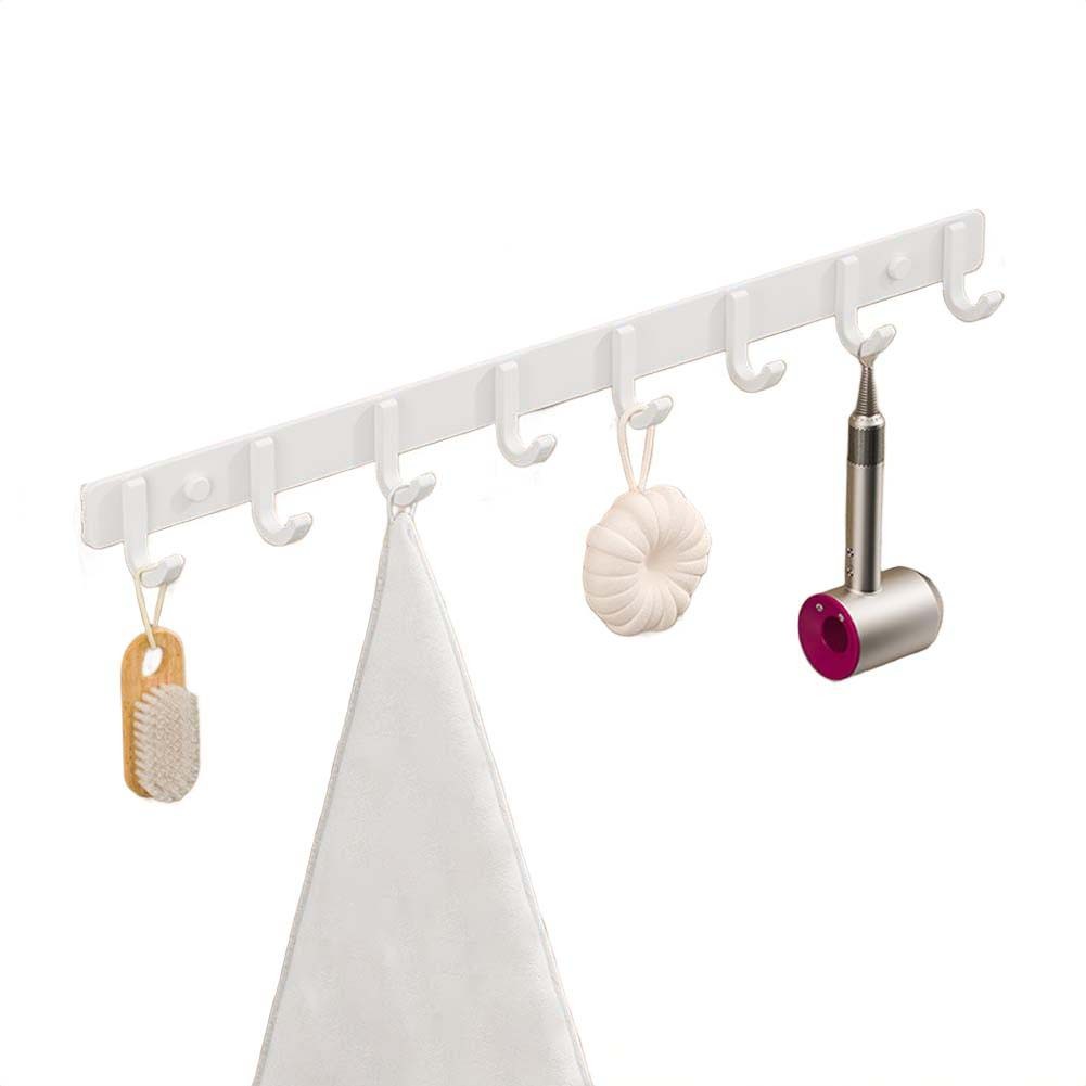 Gancho de pared de aluminio espacial para toallas ropa o accesorios no requiere perforación - Imagen 79 de 79