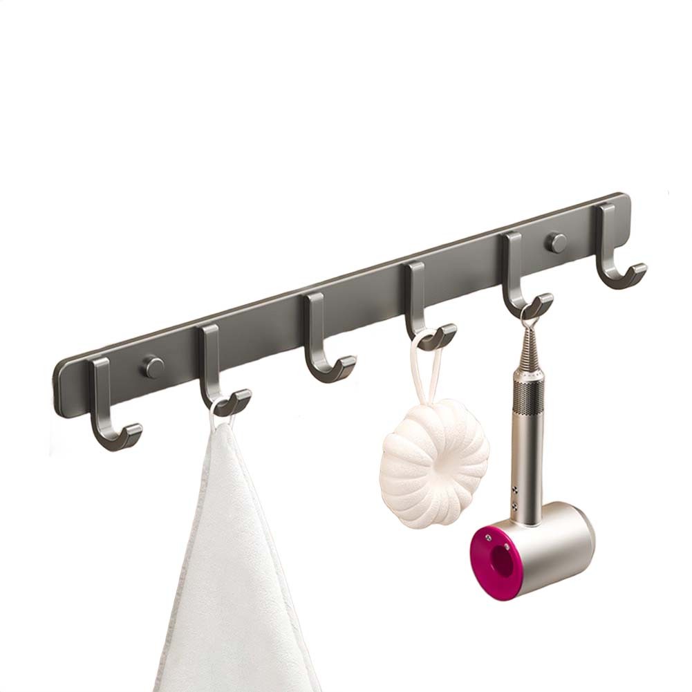 Gancho de pared de aluminio espacial para toallas ropa o accesorios no requiere perforación - Imagen 57 de 79