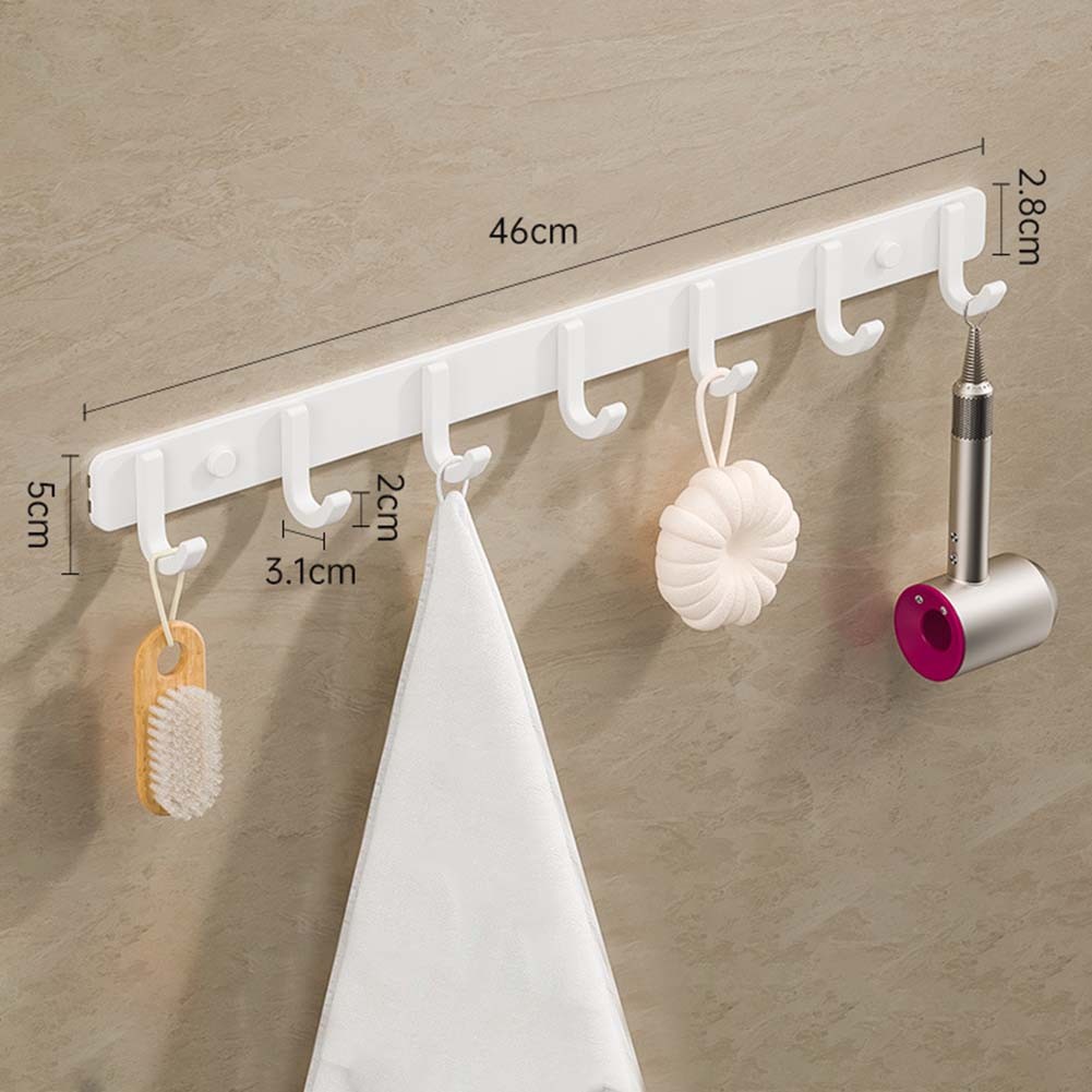 Gancho de pared de aluminio espacial para toallas ropa o accesorios no requiere perforación - Imagen 62 de 79