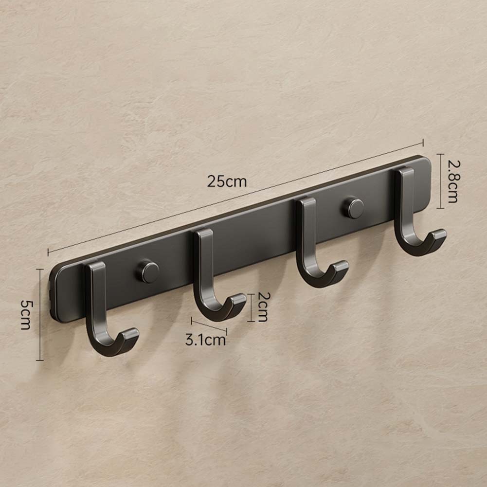 Gancho de pared de aluminio espacial para toallas ropa o accesorios no requiere perforación - Imagen 41 de 79