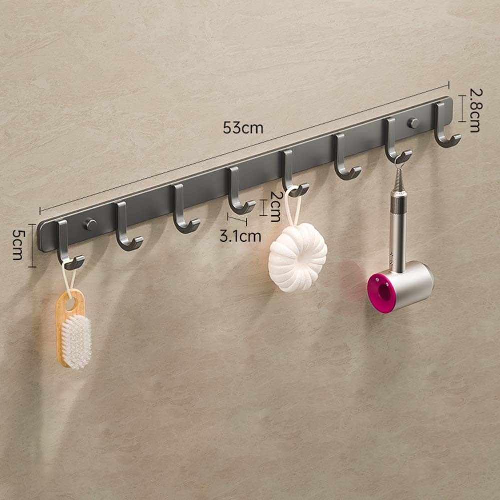 Gancho de pared de aluminio espacial para toallas ropa o accesorios no requiere perforación - Imagen 73 de 79