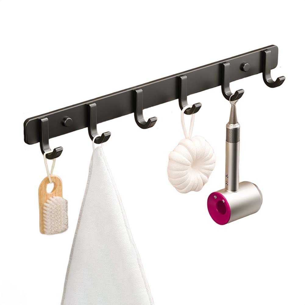 Gancho de pared de aluminio espacial para toallas ropa o accesorios no requiere perforación - Imagen 58 de 79
