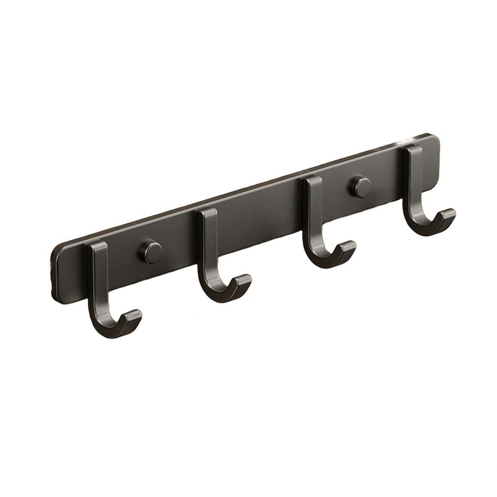 Gancho de pared de aluminio espacial para toallas ropa o accesorios no requiere perforación - Imagen 36 de 79