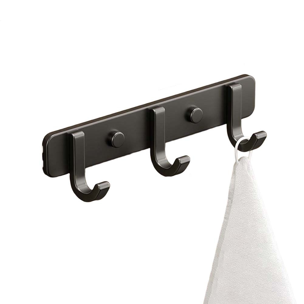 Gancho de pared de aluminio espacial para toallas ropa o accesorios no requiere perforación - Imagen 31 de 79