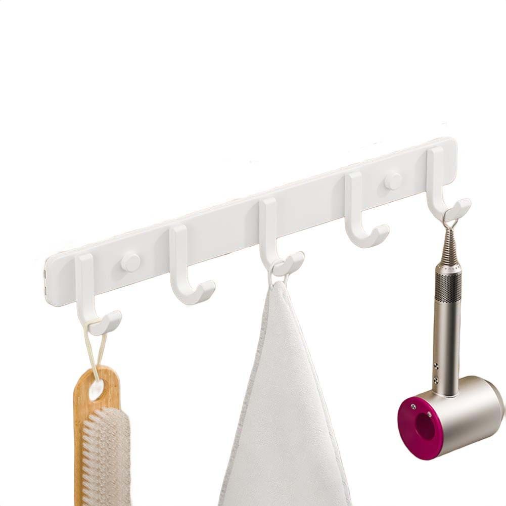 Gancho de pared de aluminio espacial para toallas ropa o accesorios no requiere perforación - Imagen 51 de 79
