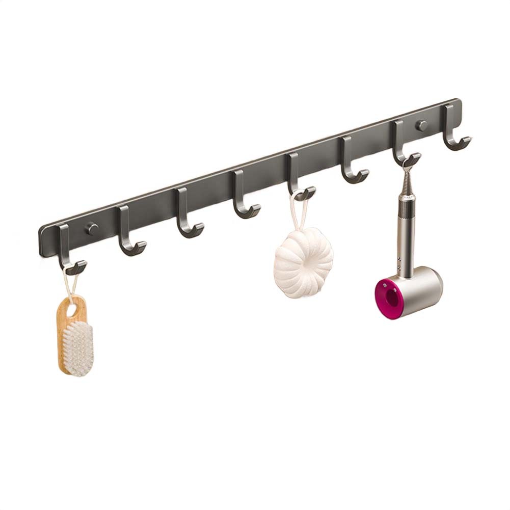 Gancho de pared de aluminio espacial para toallas ropa o accesorios no requiere perforación - Imagen 75 de 79