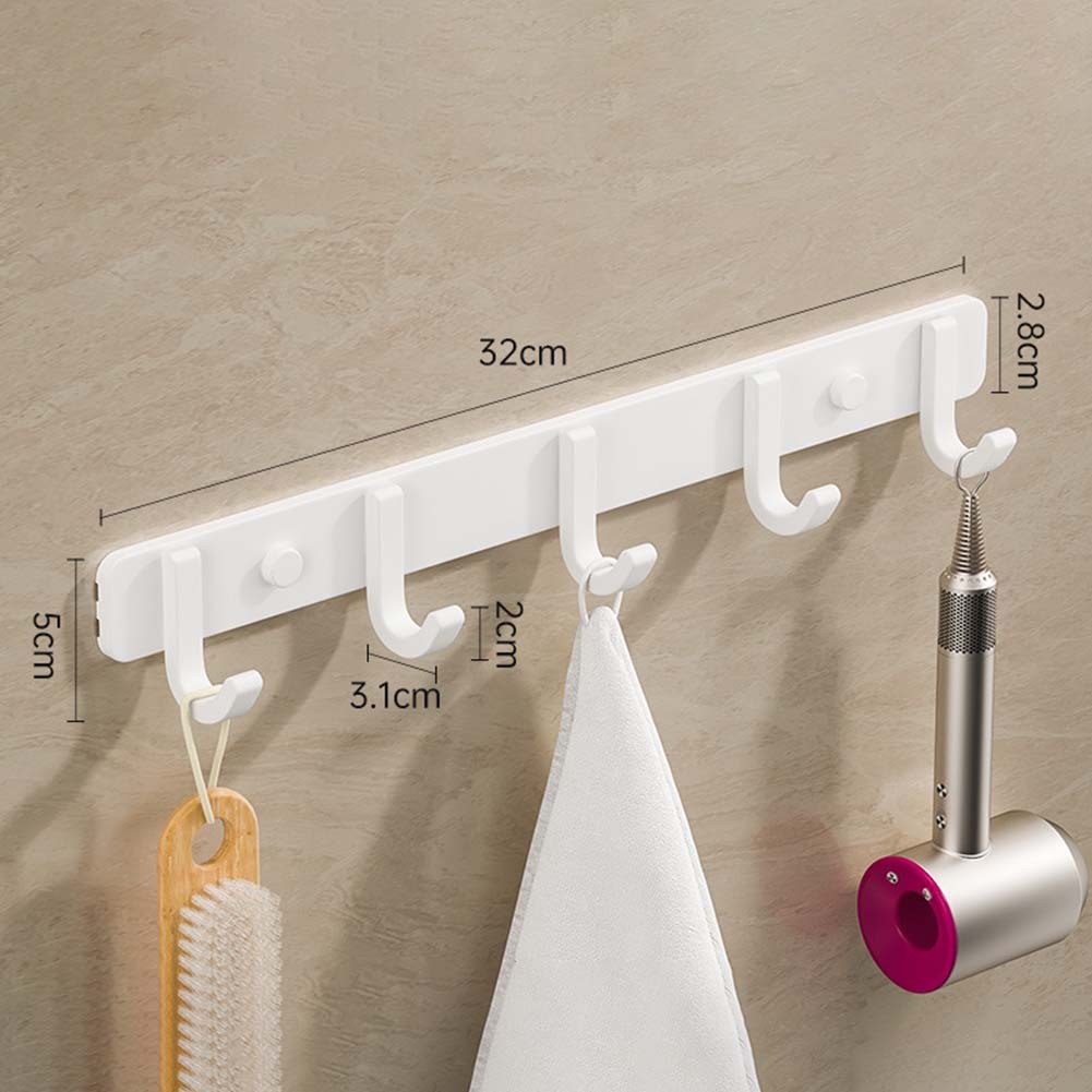 Gancho de pared de aluminio espacial para toallas ropa o accesorios no requiere perforación - Imagen 44 de 79