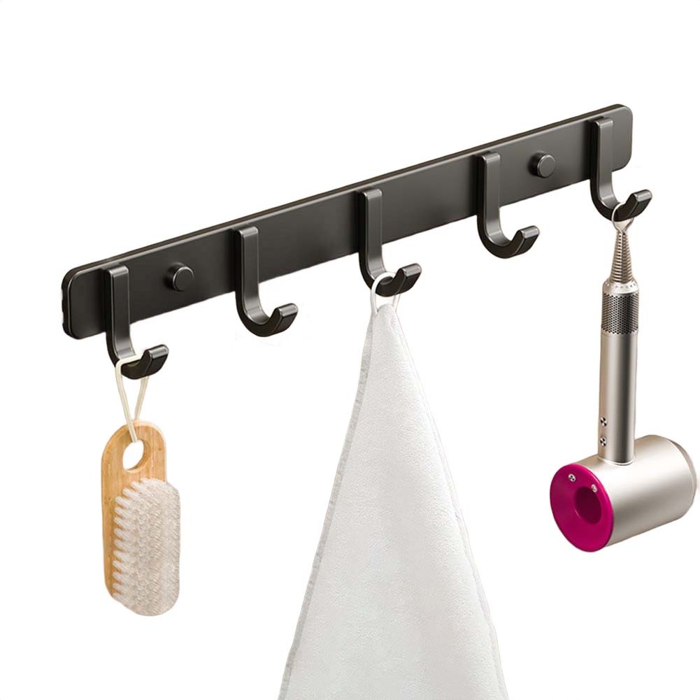 Gancho de pared de aluminio espacial para toallas ropa o accesorios no requiere perforación - Imagen 50 de 79