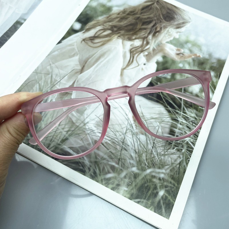 Colorful and Lightweight Korean Style Round Glasses for Comfortable Fit - Picture 7 of 9