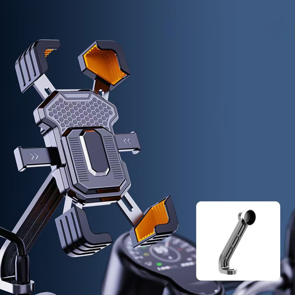 Support téléphone rotatif sécurisé à 360 degrés pour moto et applications - Photo 14 sur 14