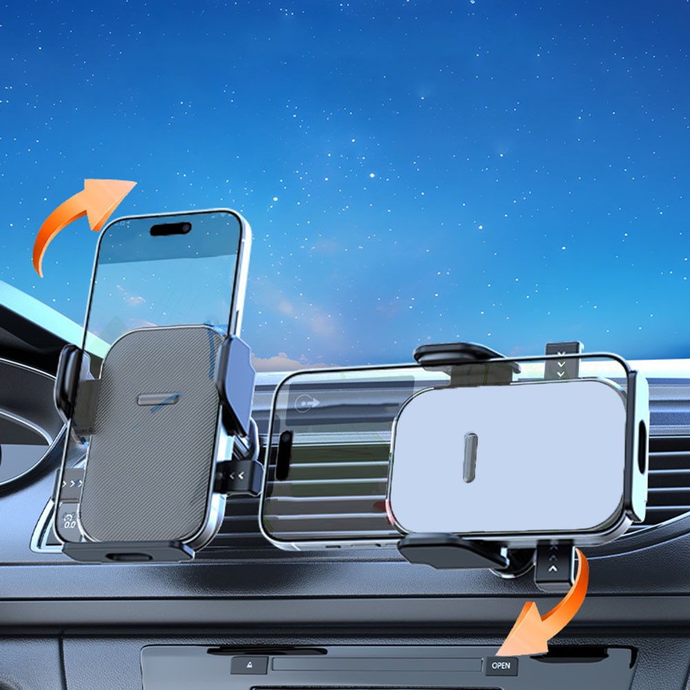 Support Téléphone Voiture avec Bras Clip Forte Parfait pour Appareils GPS et S - Photo 5 sur 15