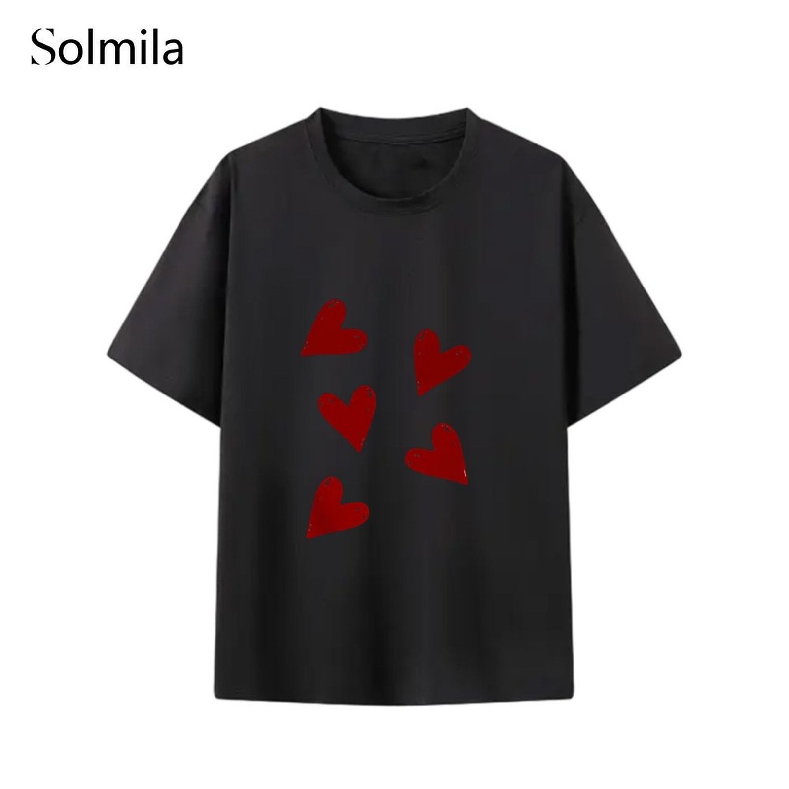 Korean T Shirt Casual Comfortable Beautiful Shape Daily Casual Home Comfortable - Picture 14 of 17