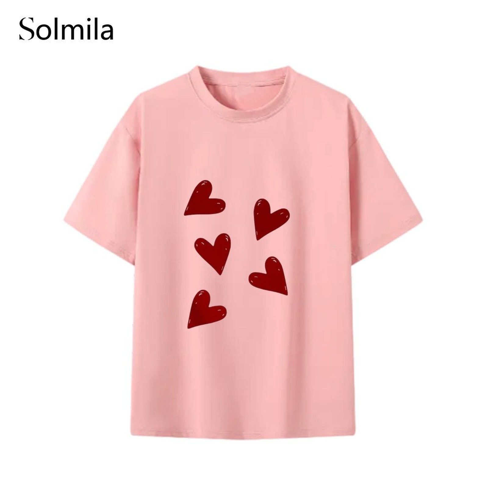 Korean T Shirt Casual Comfortable Beautiful Shape Daily Casual Home Comfortable - Picture 17 of 17
