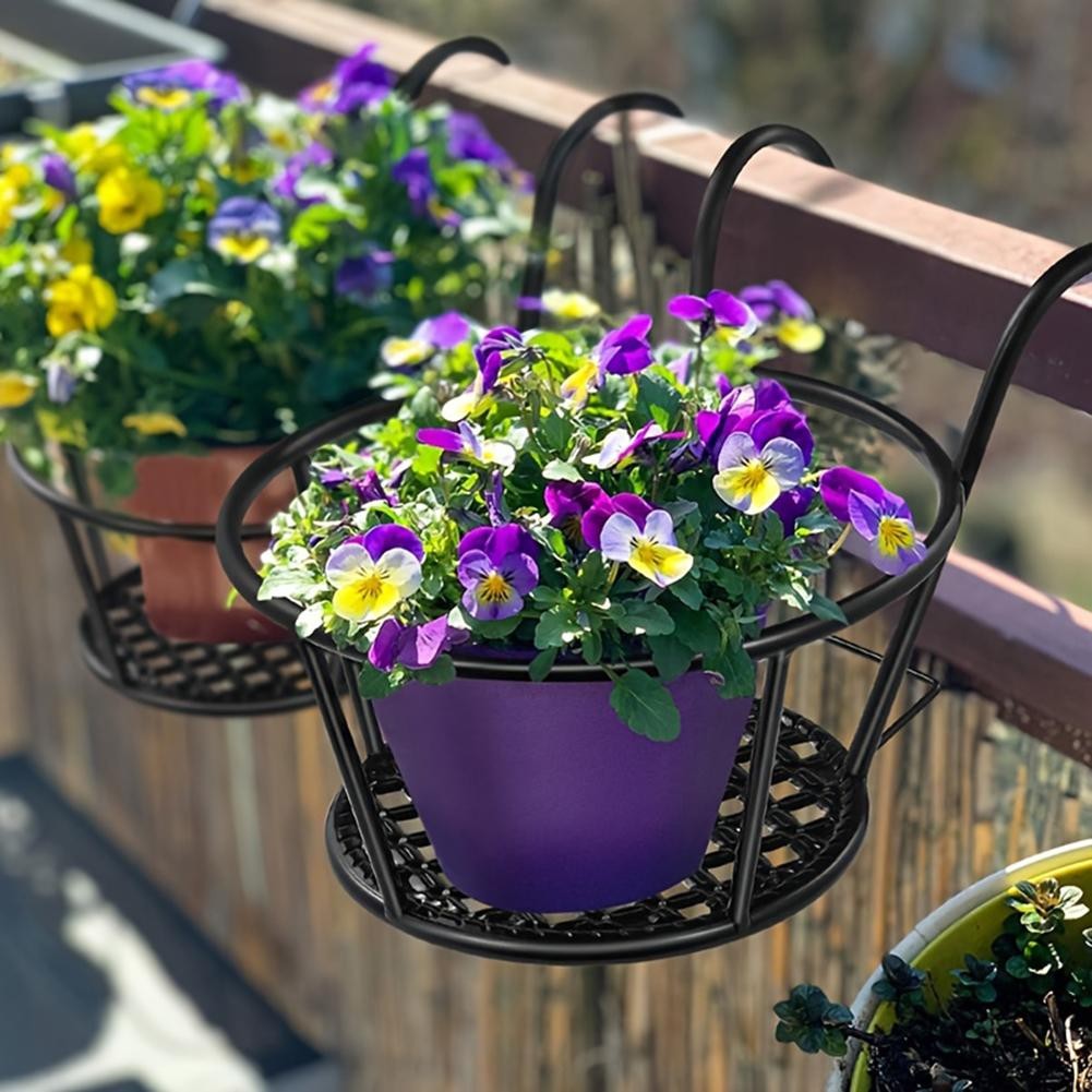 Stylish Metal Plant Rack for Balcony Use Space Saving Design for Flower Pots