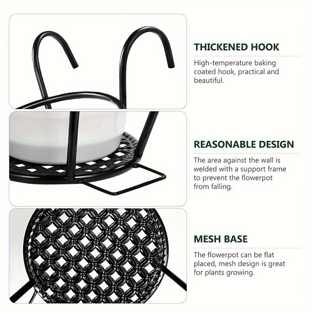 Stylish Metal Plant Rack for Balcony Use Space Saving Design for Flower Pots