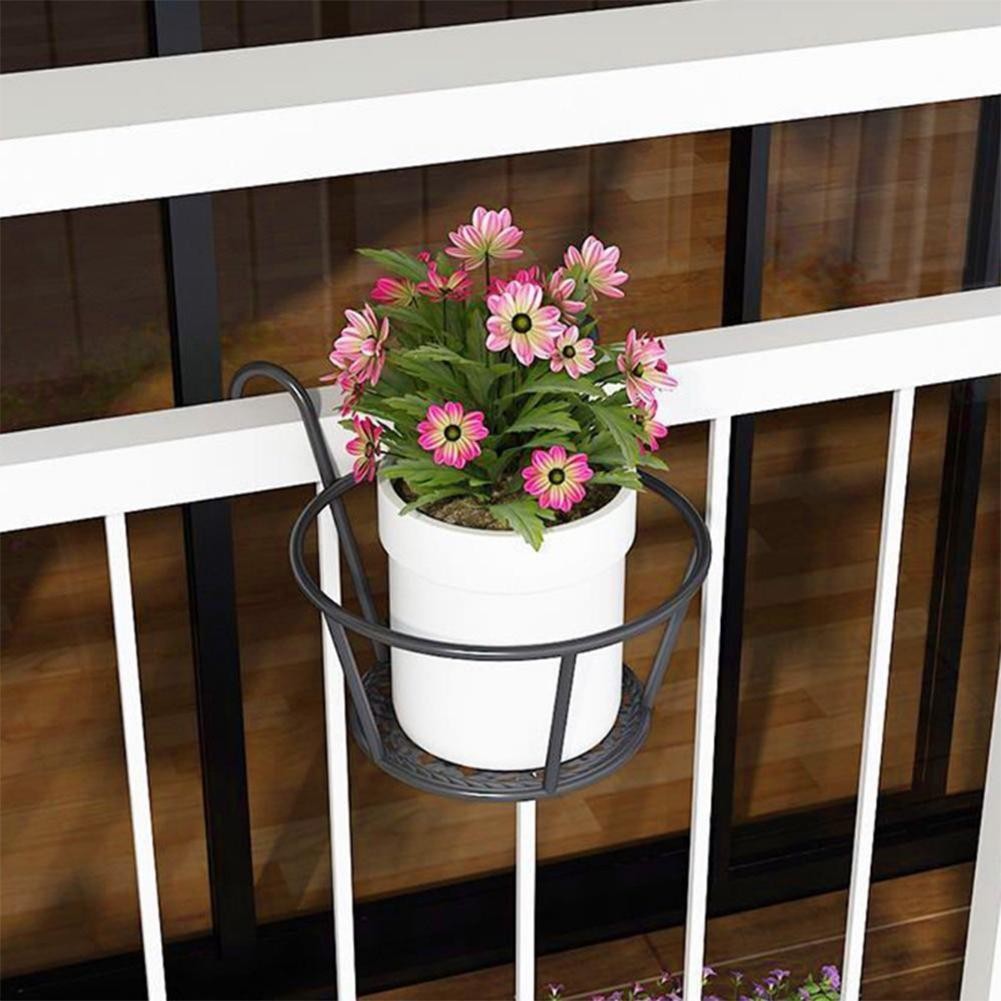 Stylish Metal Plant Rack for Balcony Use Space Saving Design for Flower Pots