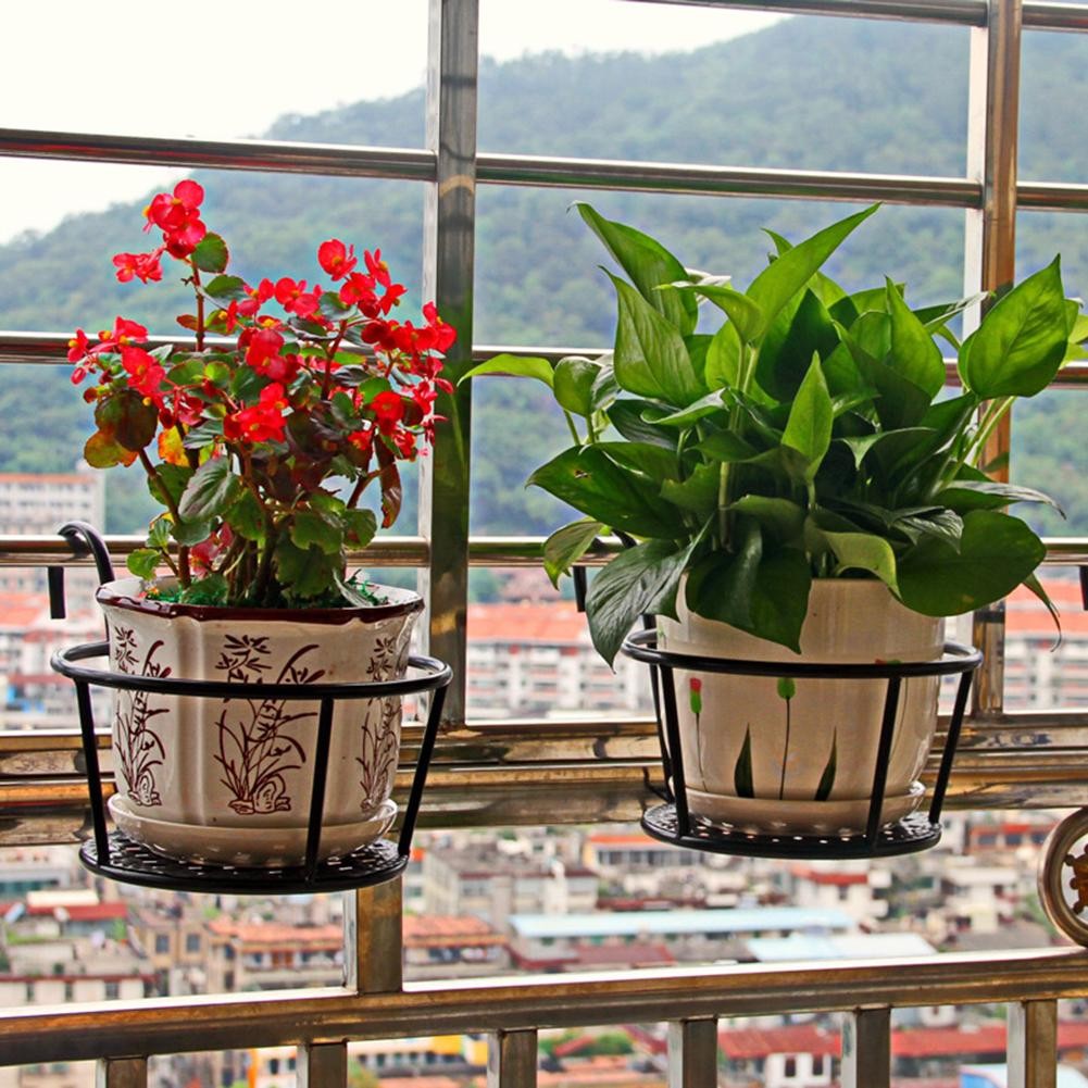 Stylish Metal Plant Rack for Balcony Use Space Saving Design for Flower Pots