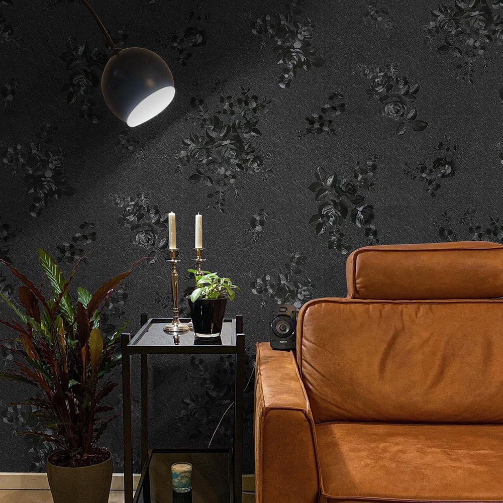 Chic Floral Pattern Wallpaper for Effortless Home Makeover No Tools Required - Picture 15 of 27