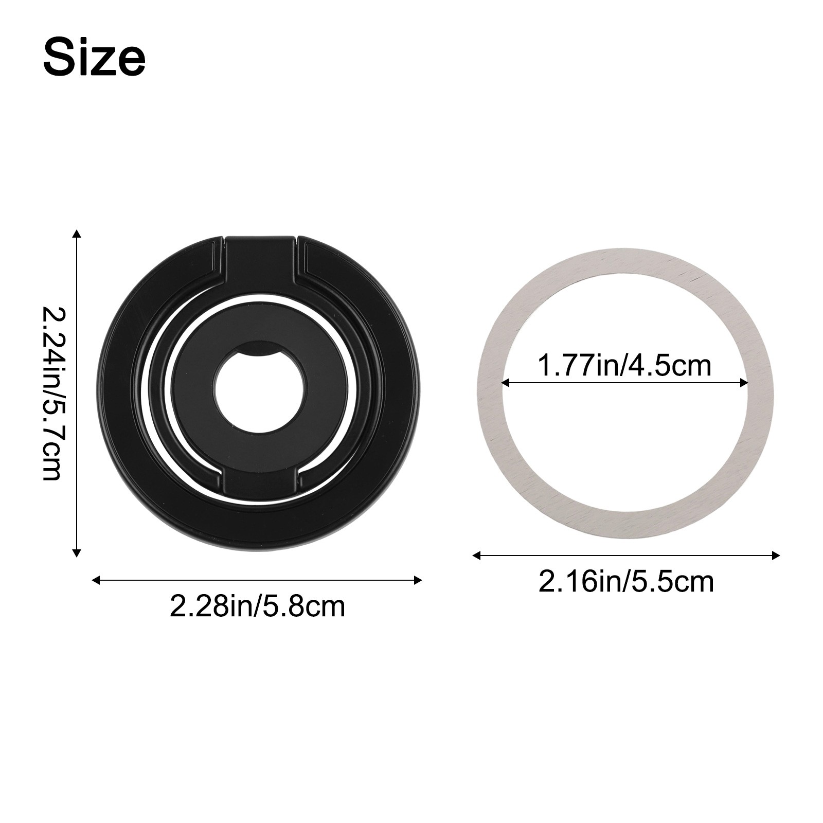 Support Anneau Téléphone Magnétique Sécurisé pour Supports Voiture et Activ - Photo 22 sur 28