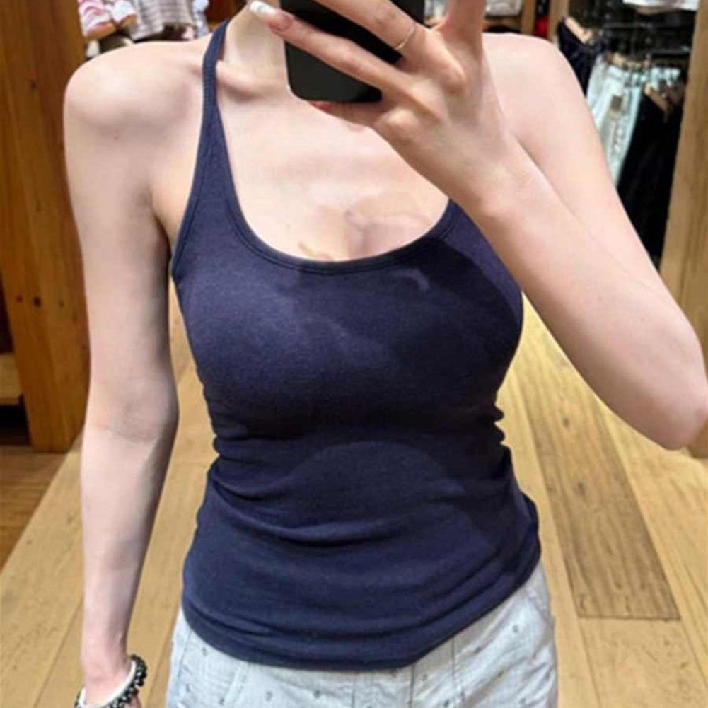 Stylish Womens Sleeveless Camisole Casual Backless Design for Trendy Days - Picture 12 of 20