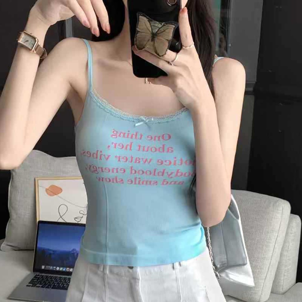 Fashion Statement Womens Camisole with Lace and Bow Touch for Daily Fashion - Picture 22 of 23