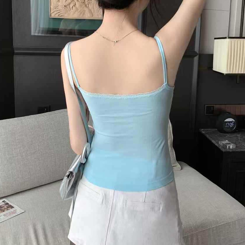 Fashion Statement Womens Camisole with Lace and Bow Touch for Daily Fashion - Picture 23 of 23