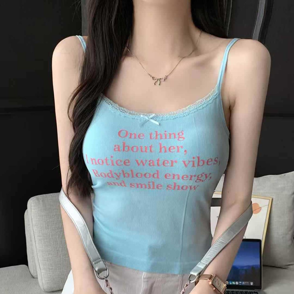 Fashion Statement Womens Camisole with Lace and Bow Touch for Daily Fashion - Picture 21 of 23