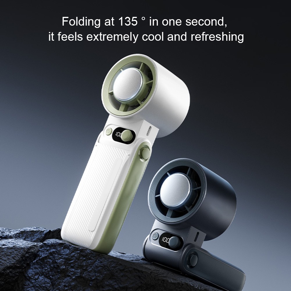 Portable Handheld Turbo Fan 199 Speeds 44 Hour Battery Lightweight Design - Photo 7/15