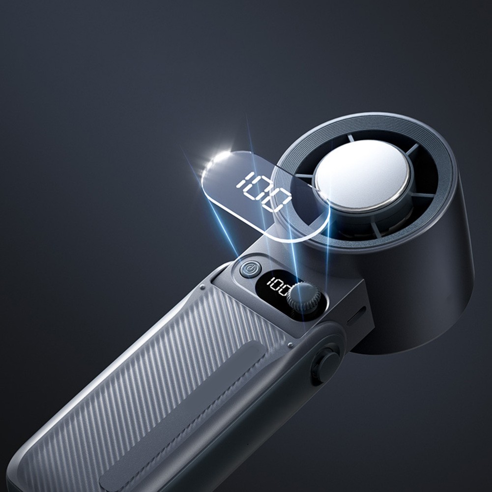 Portable Handheld Turbo Fan 199 Speeds 44 Hour Battery Lightweight Design - Photo 10/15