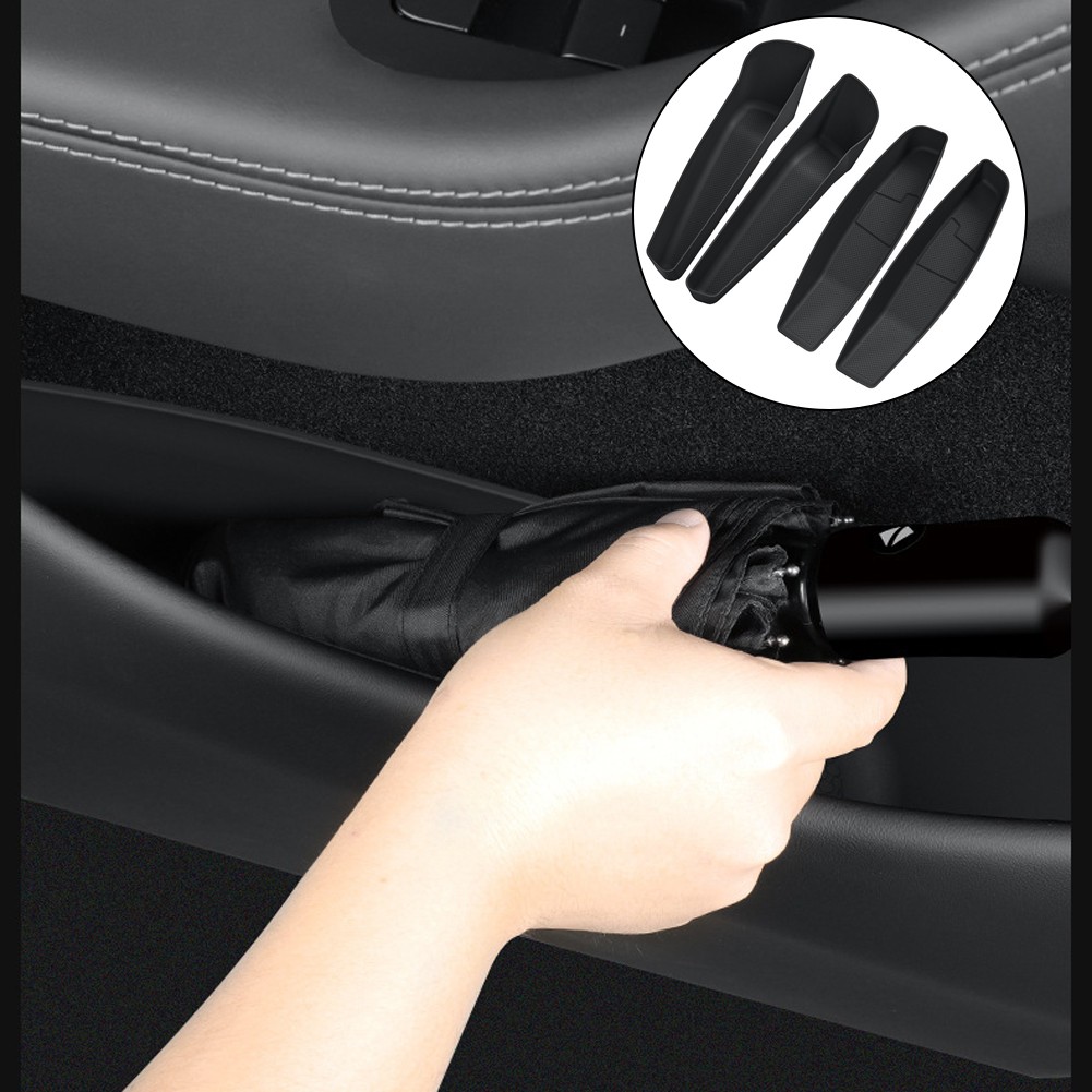2025 For Tesla For Model Y 4PCS For TPE Door Storage Box for Organized Interior - Picture 8 of 10
