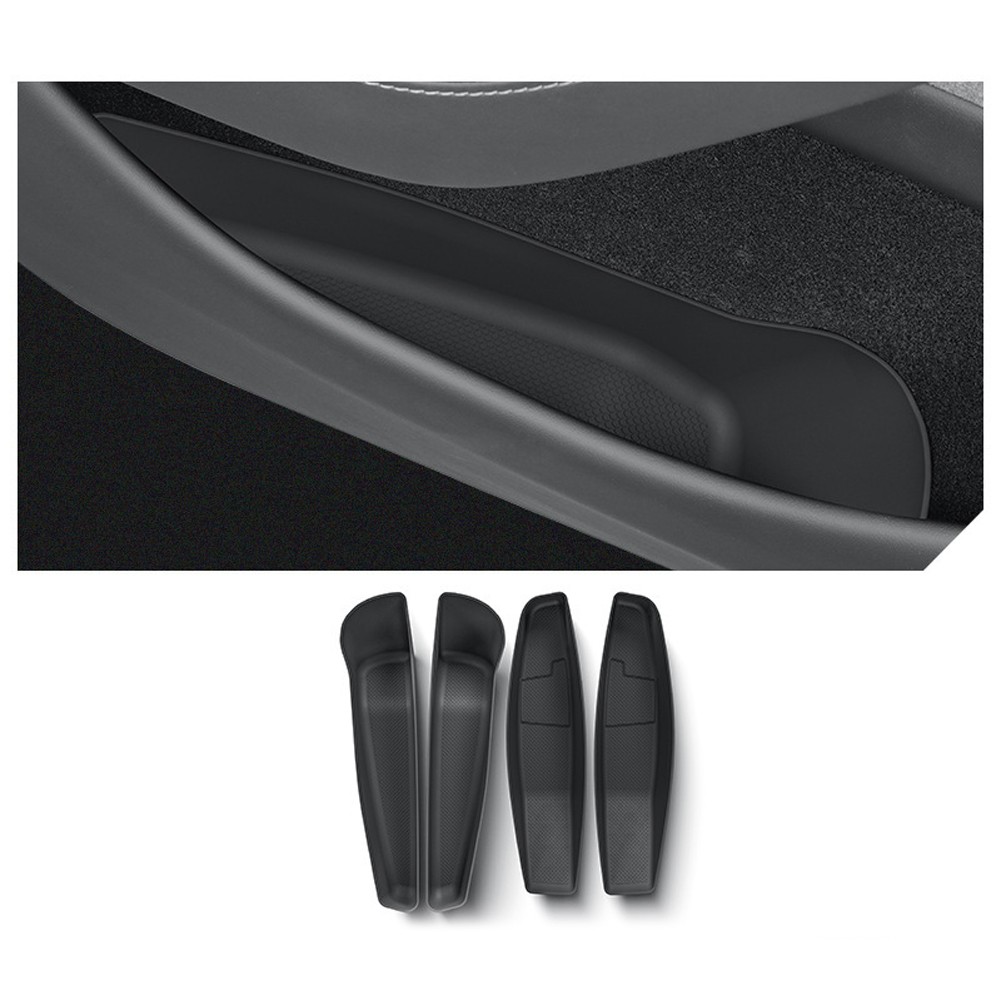 2025 For Tesla For Model Y 4PCS For TPE Door Storage Box for Organized Interior - Picture 5 of 10