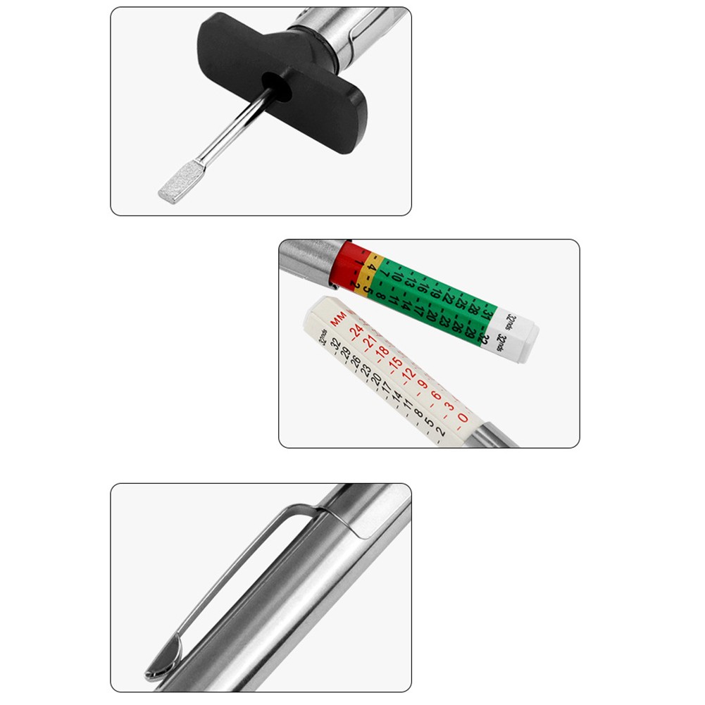 Lightweight 2PCS Tire Tread Depth Gauges with Waterproof Design for Easy Carry - Picture 22 of 24