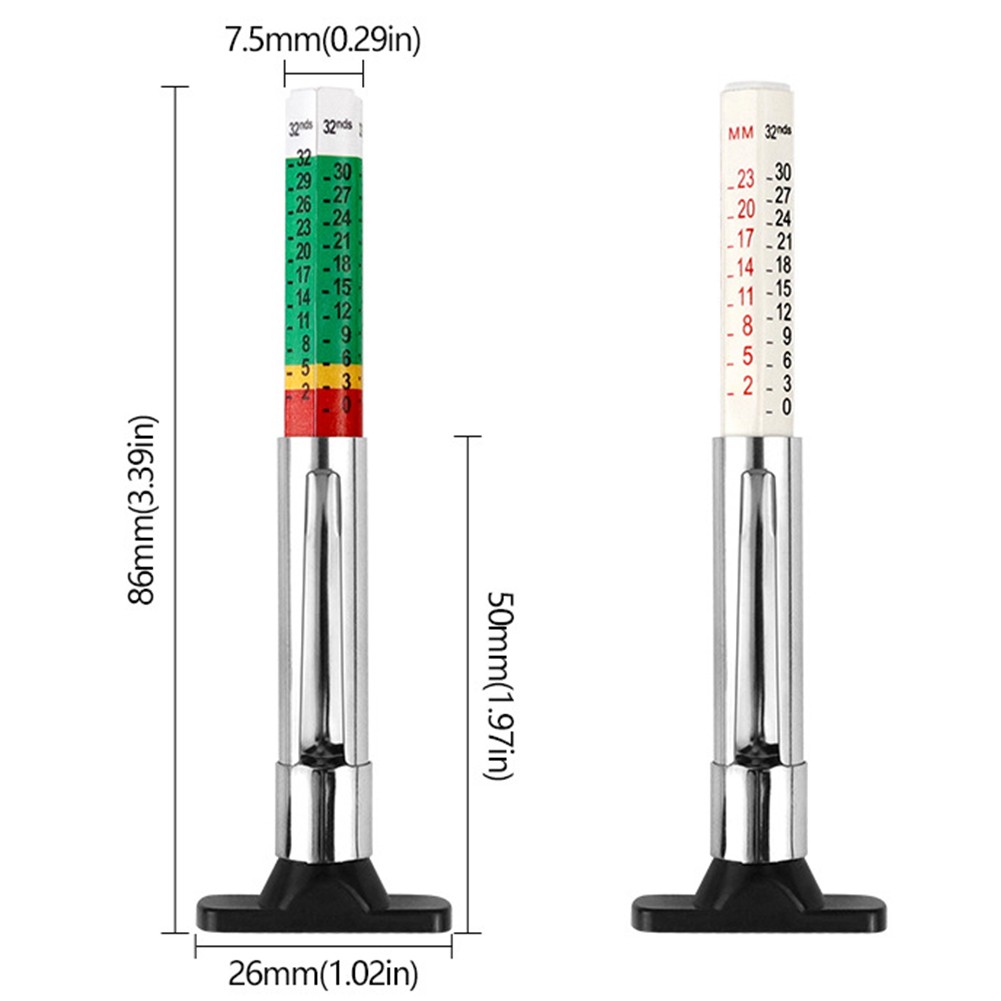 Lightweight 2PCS Tire Tread Depth Gauges with Waterproof Design for Easy Carry - Picture 19 of 24