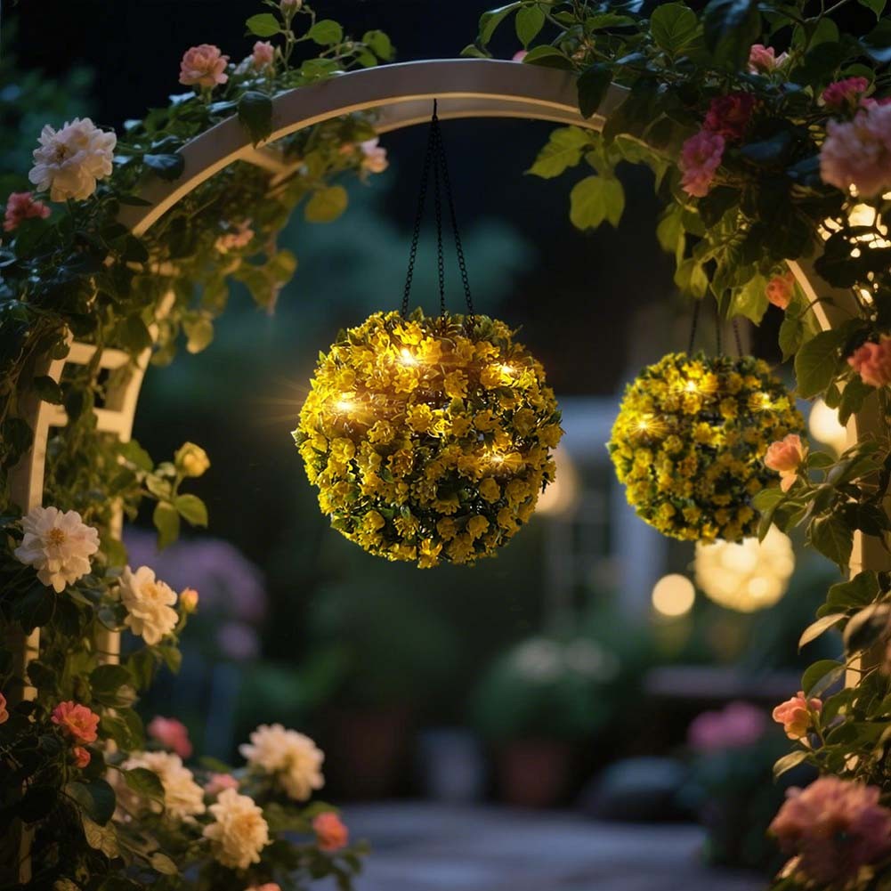 Bola de luz para exteriores con energía solar perfecta para colgar decoración - Imagen 40 de 50