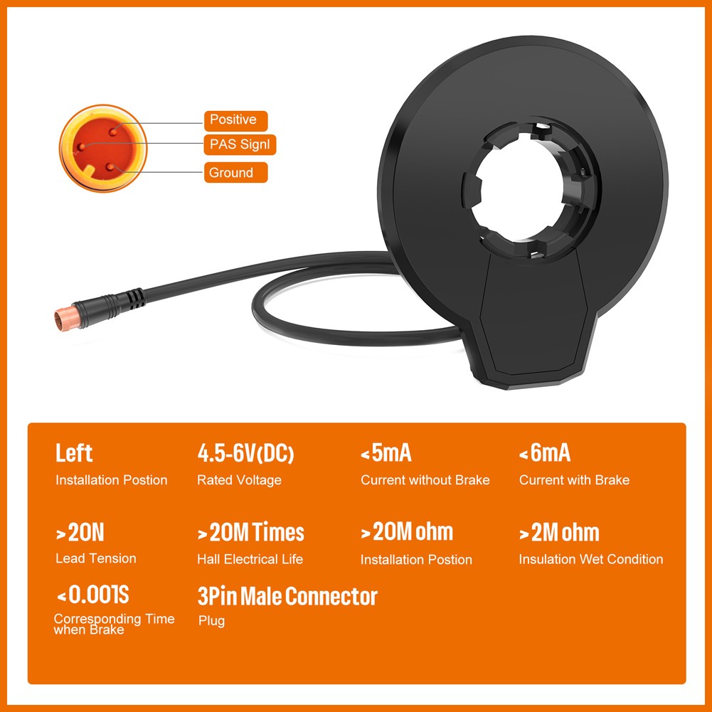 Sensor acelerador bicicleta eléctrica compatible con 24v 36v 48v 60v 72v - Imagen 10 de 10