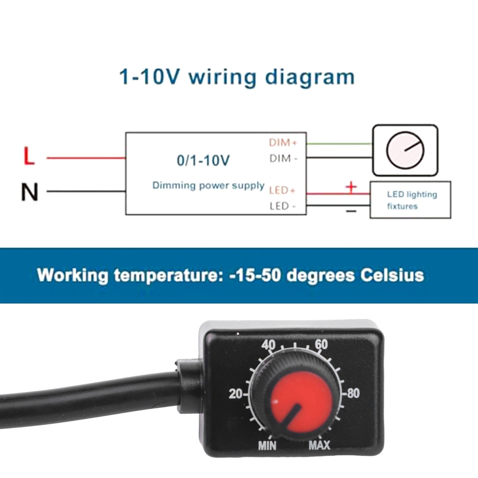Indoor Lighting LED Dimmer 0-10V Dimmer Compact Design Easy Installation - Picture 31 of 43