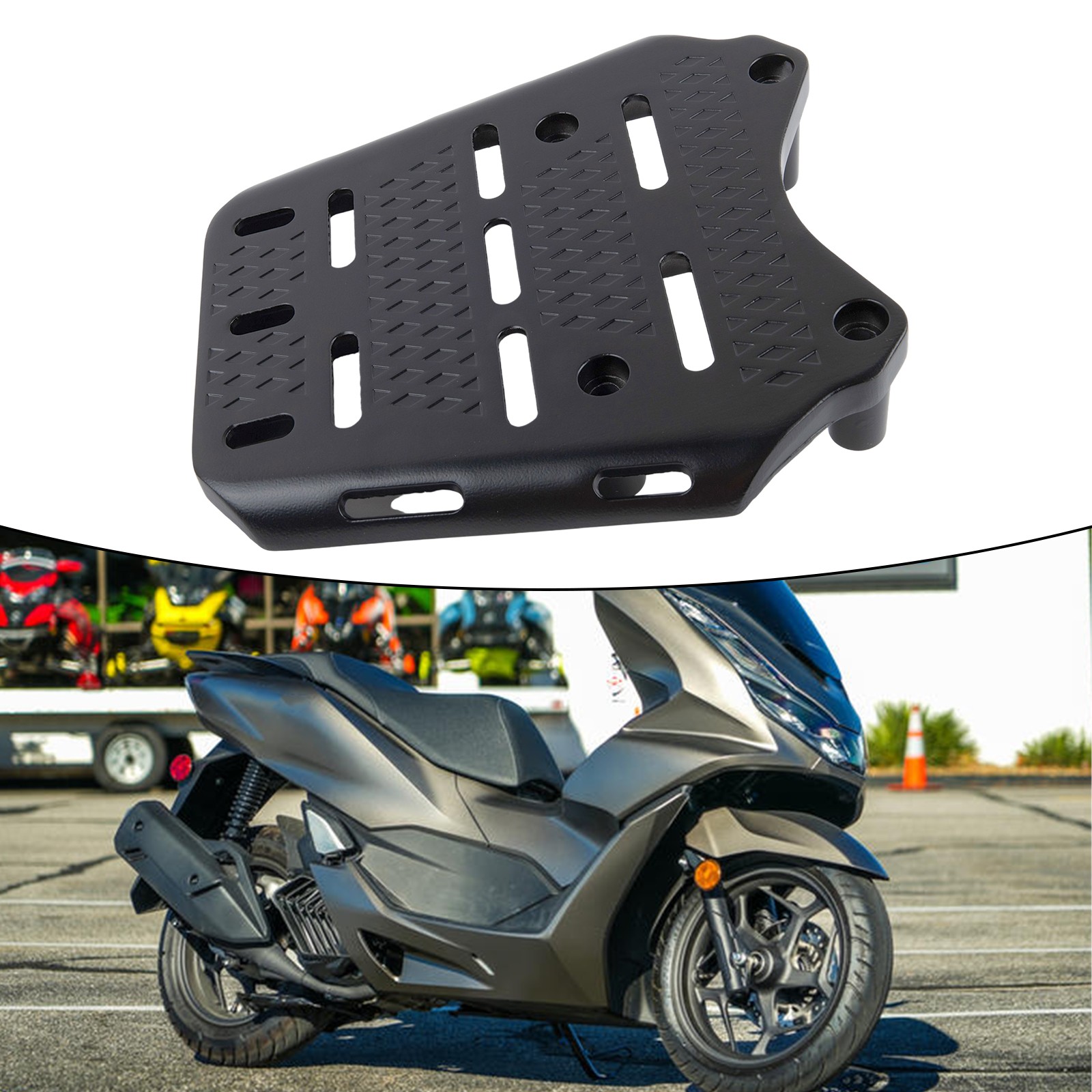 Porte-bagages arrière moto compatible Honda pour PCX avec installation facile - Photo 13/29