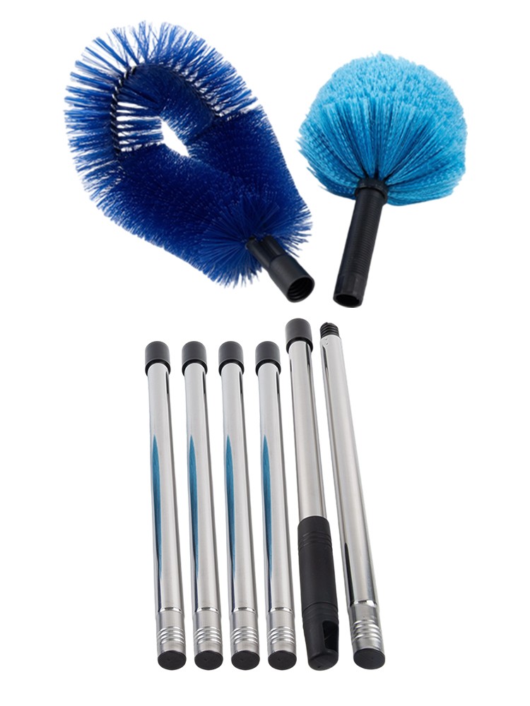 Bristled Head Stainless Steel Ceiling Broom Perfect for Deep Cleaning Tasks