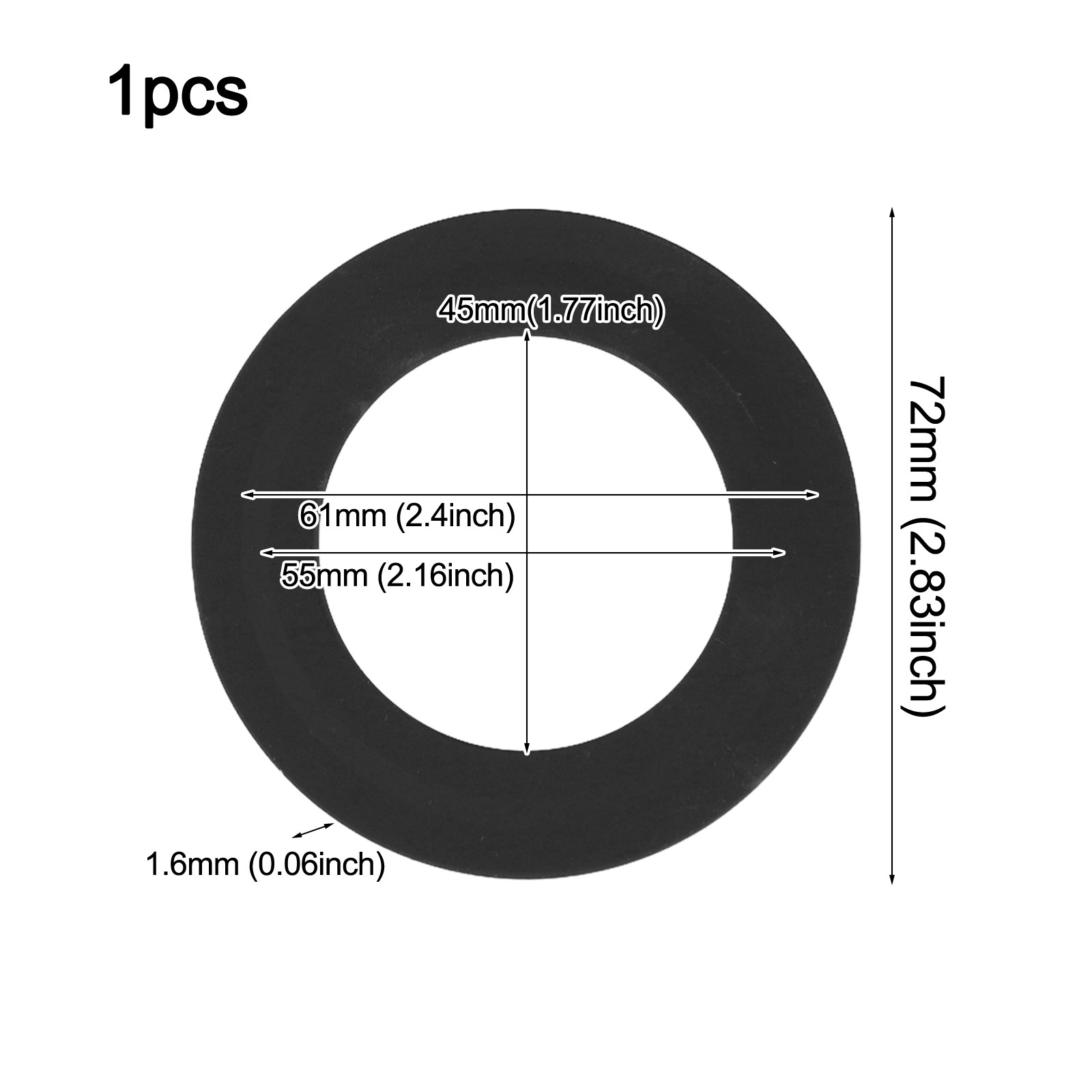 Toilet flush valve rubber seal for Siamp for Optima 49 and 50 for 34490507 - Picture 36 of 43