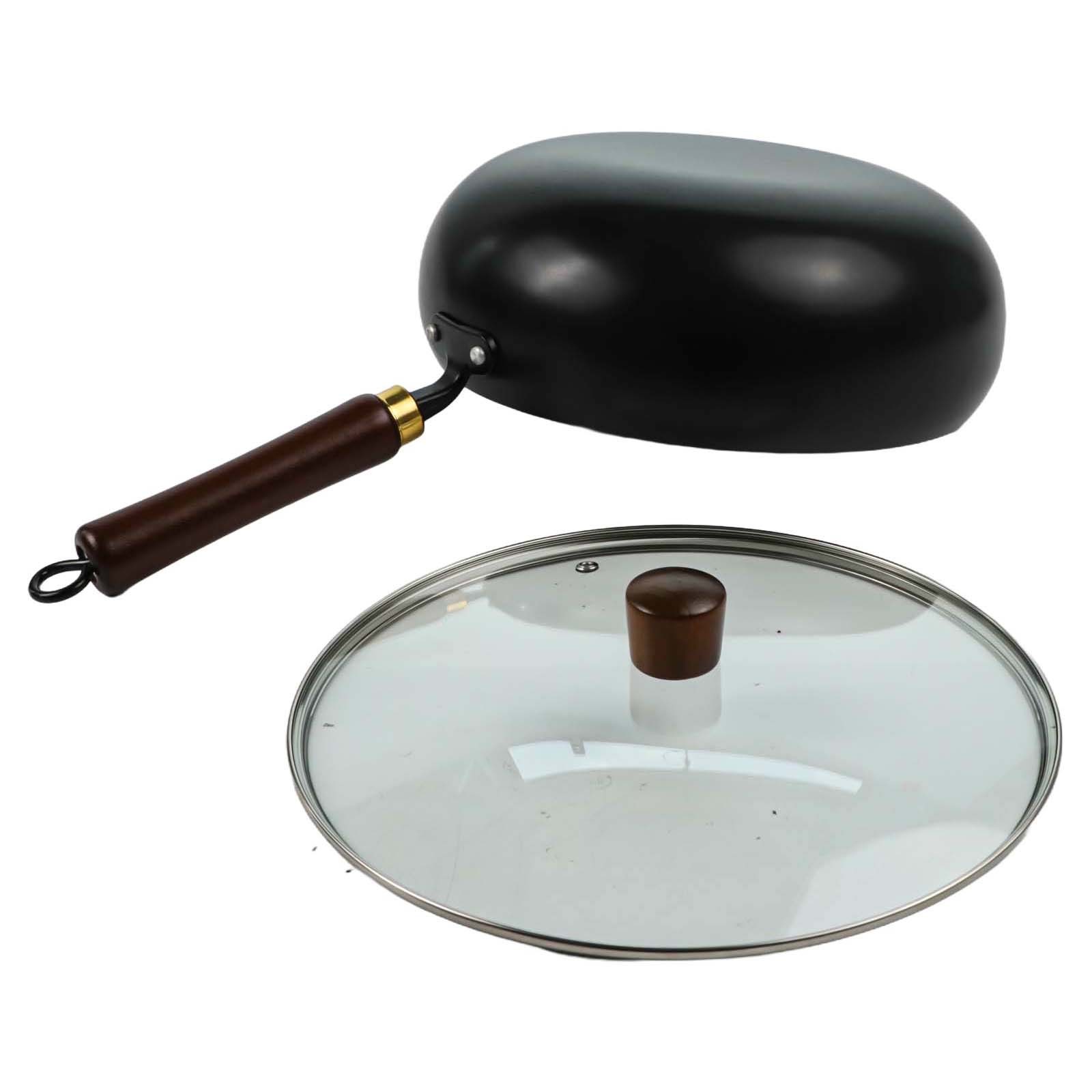 Efficient Heat Retention Iron Frying Pan Big Belly for Consistent Results - Picture 44 of 52