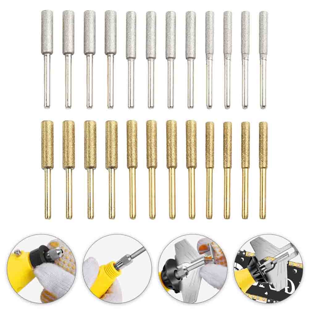 Kit D'affûtage Tronçonneuse 24 Pièces - Compatible Multi-chaînes - Mandrin 3mm