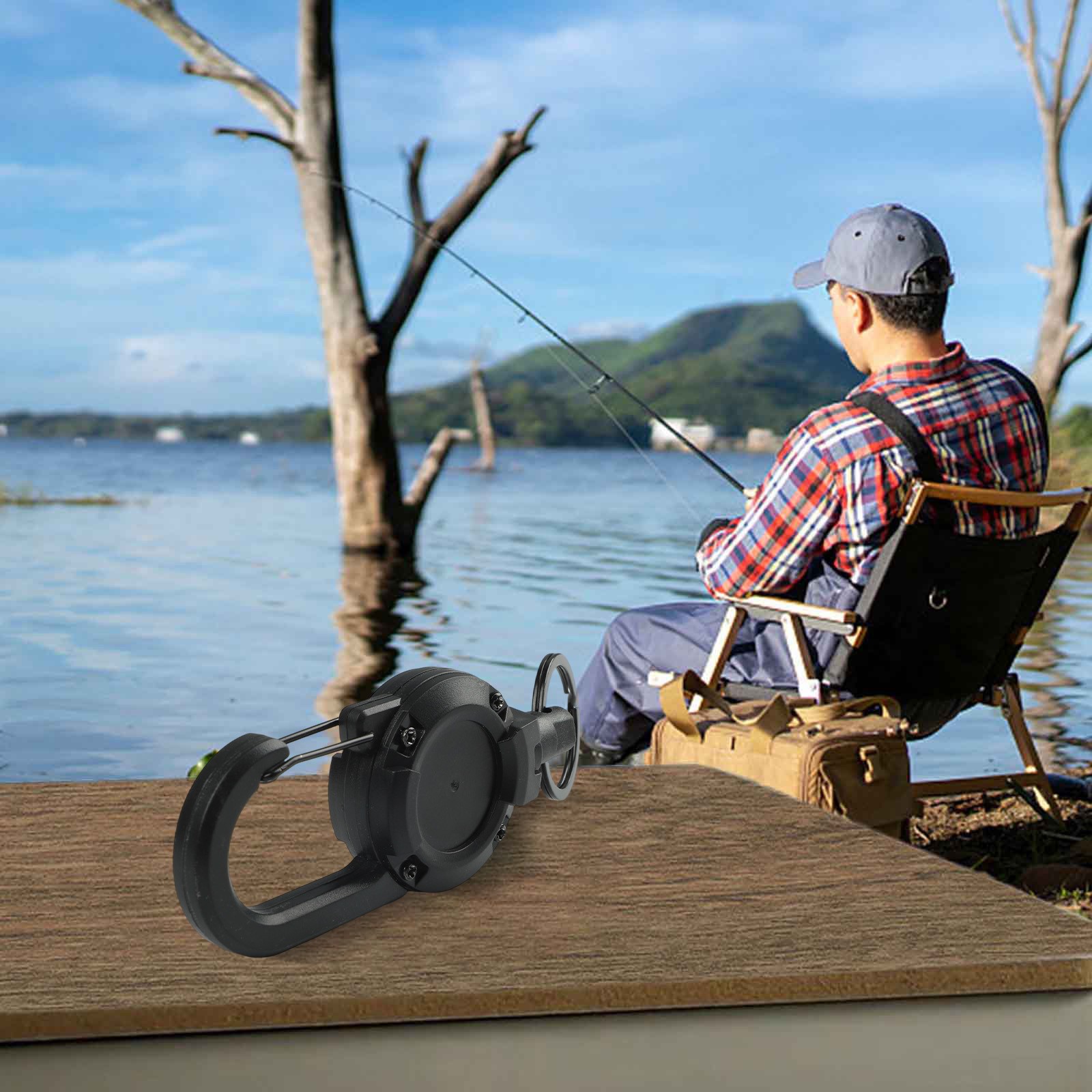 Retractable Fishing Accessory Tool with Heavy Duty Construction and Clip - Picture 14 of 37
