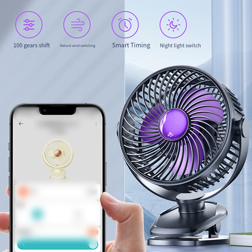 Mini Fan with 360 Degree Rotation and Long Lasting Battery for Camping - Picture 24 of 25