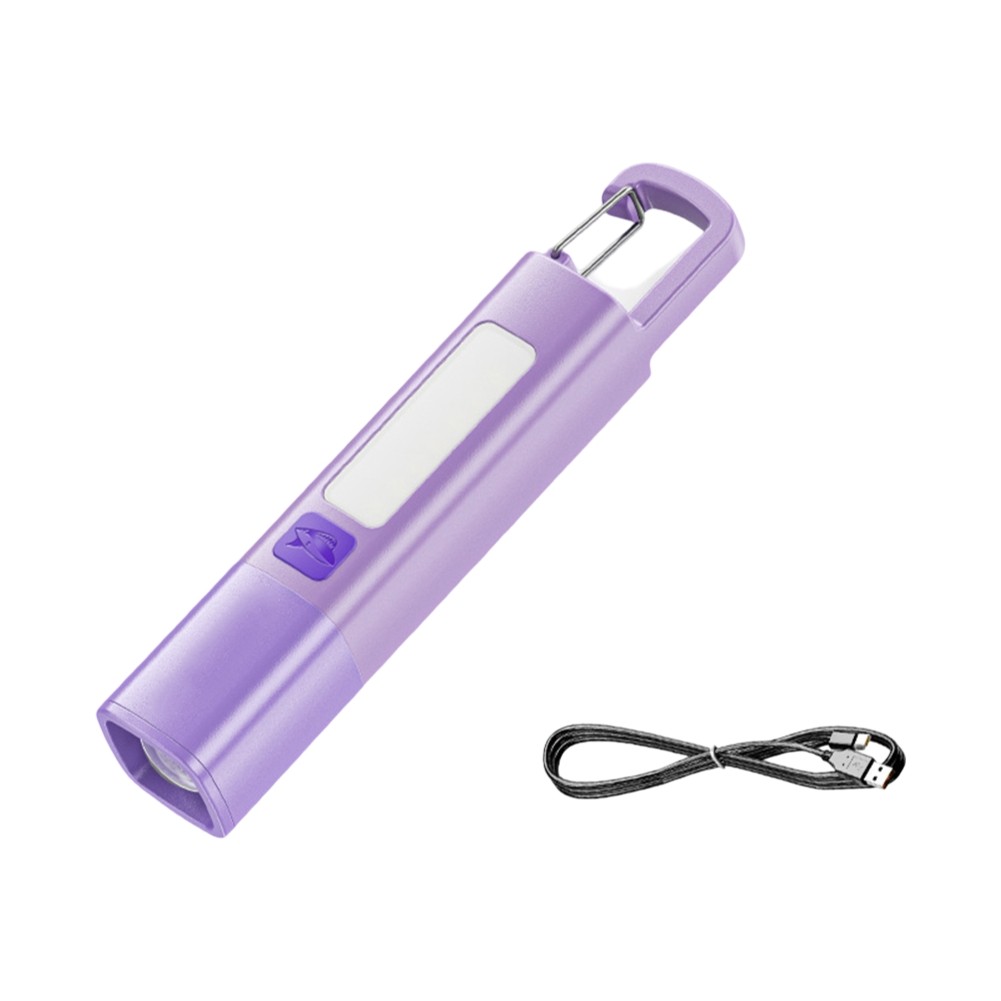 Mini linterna portátil con zoom XPE luz de camping USB recargable - Imagen 12 de 13