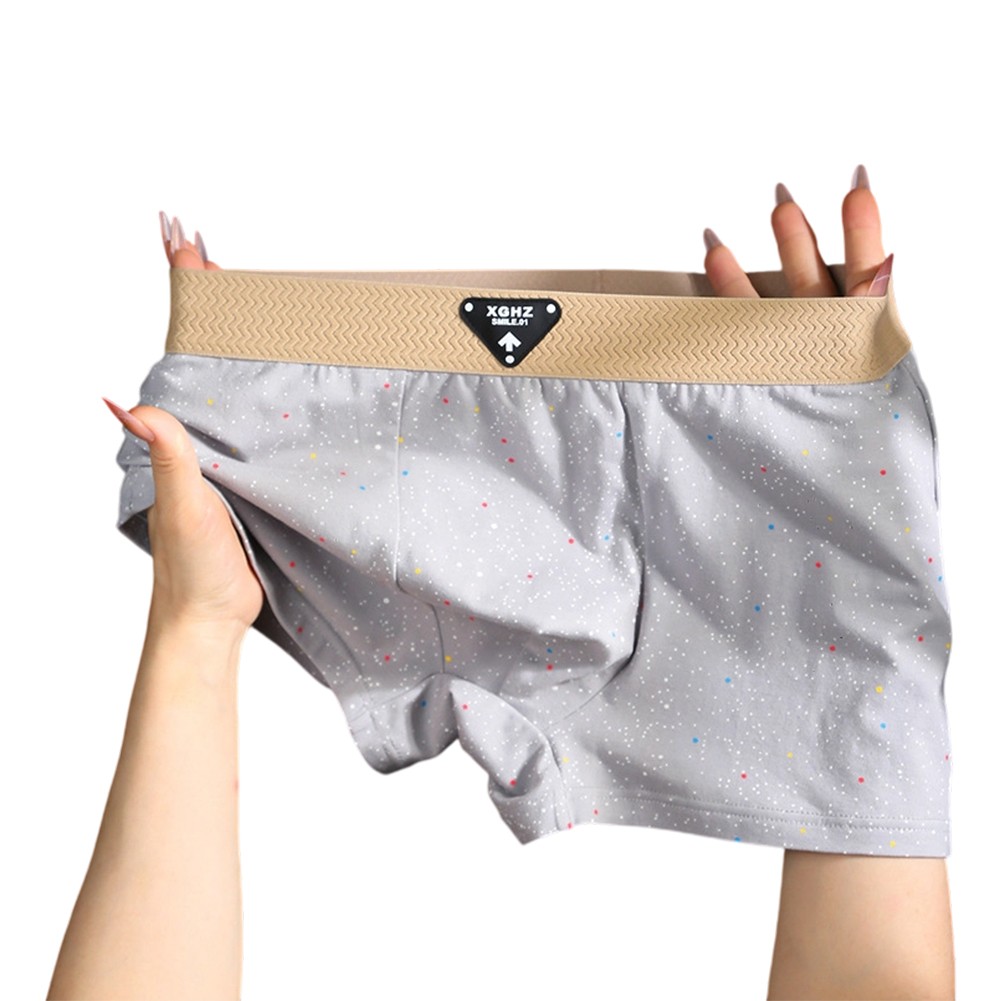 Men's Printed Boxer Shorts Breathable Cotton Trunks with Elastic Waist - Picture 15 of 22