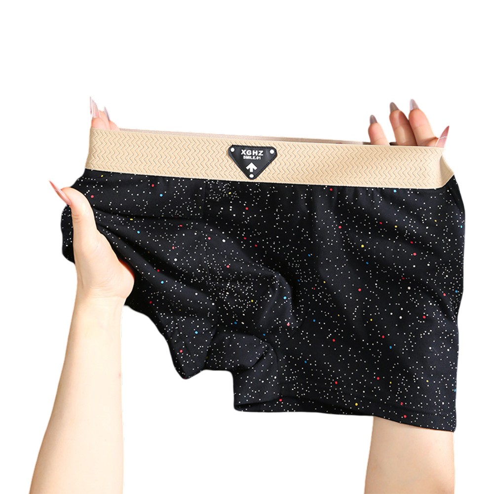 Men's Printed Boxer Shorts Breathable Cotton Trunks with Elastic Waist - Picture 10 of 22