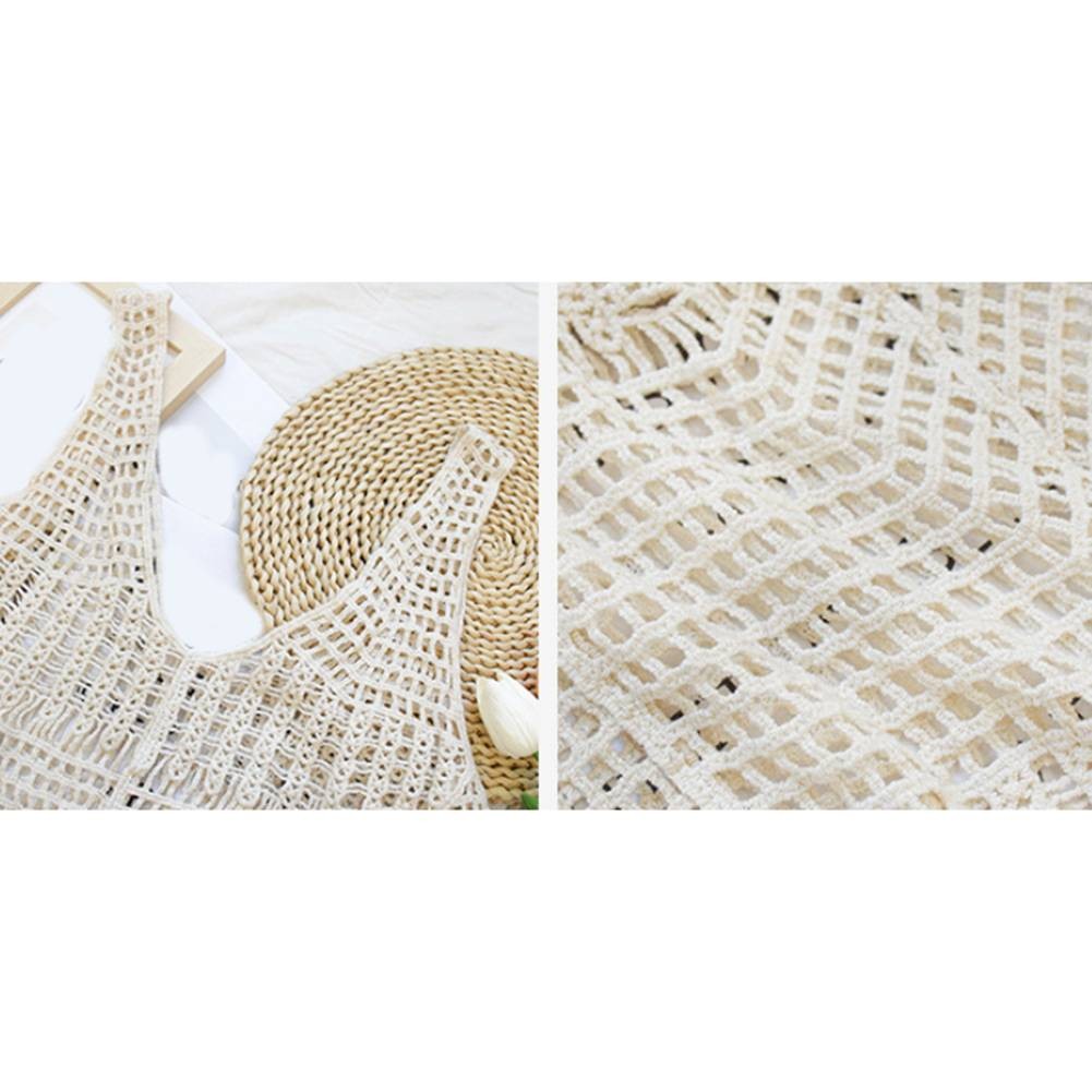 Stylish Summer Knitted Tank Top for Women Sleeveless Hollow Out Design - Picture 14 of 24